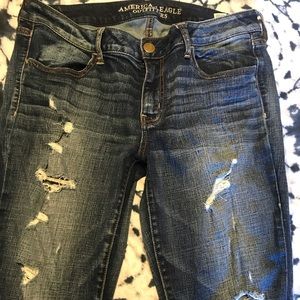 American Eagle Ripped Skinny Jeans